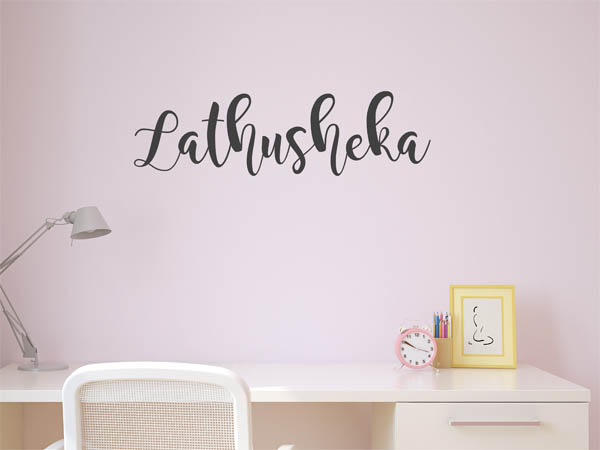 Wandtattoo Lathusheka in Handschrift