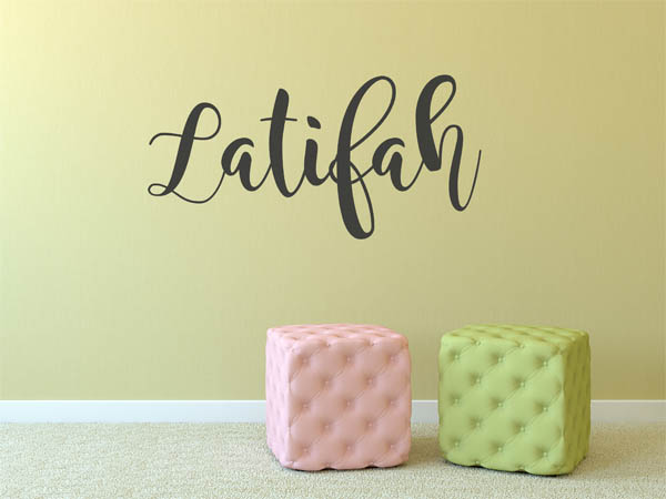 Wandtattoo Latifah in Handschrift