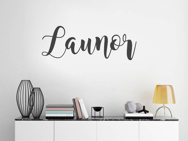 Wandtattoo Launor in Handschrift