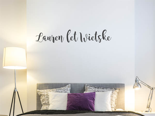 Wandtattoo Lauren let Wietske in Handschrift