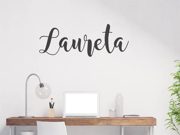 Wandtattoo Laureta in Handschrift
