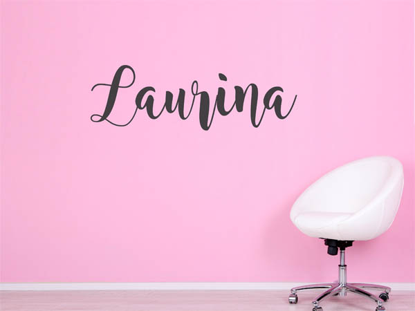 Wandtattoo Laurina in Handschrift