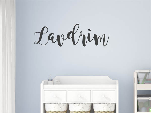 Wandtattoo Lavdrim in Handschrift
