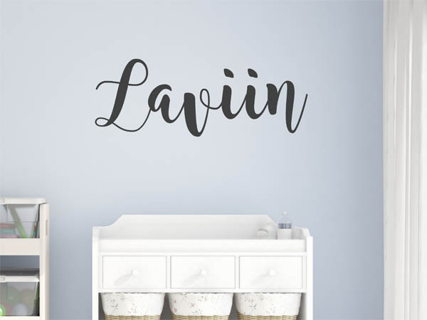 Wandtattoo Laviin in Handschrift