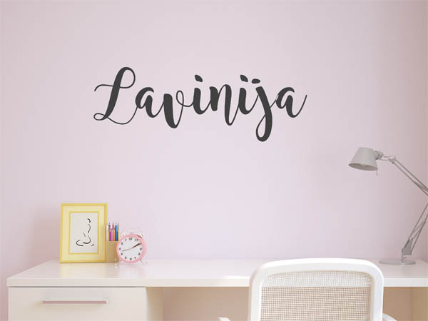 Wandtattoo Lavinija in Handschrift