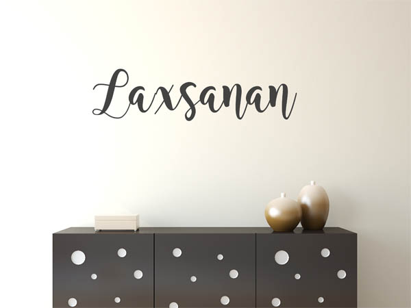 Wandtattoo Laxsanan in Handschrift