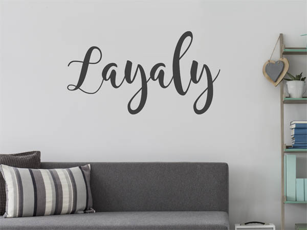 Wandtattoo Layaly in Handschrift