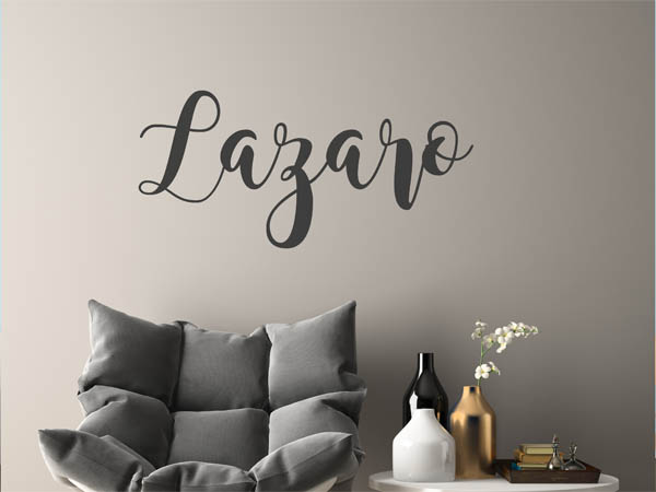 Wandtattoo Lazaro in Handschrift