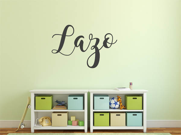 Wandtattoo Lazo in Handschrift