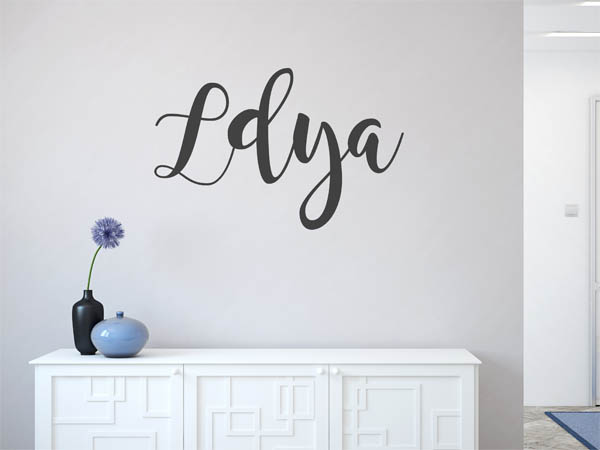 Wandtattoo Ldya in Handschrift