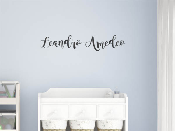 Wandtattoo Leandro-Amedeo in Handschrift