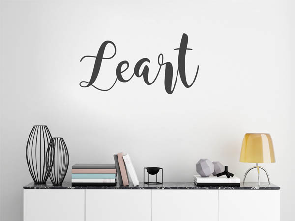 Wandtattoo Leart in Handschrift