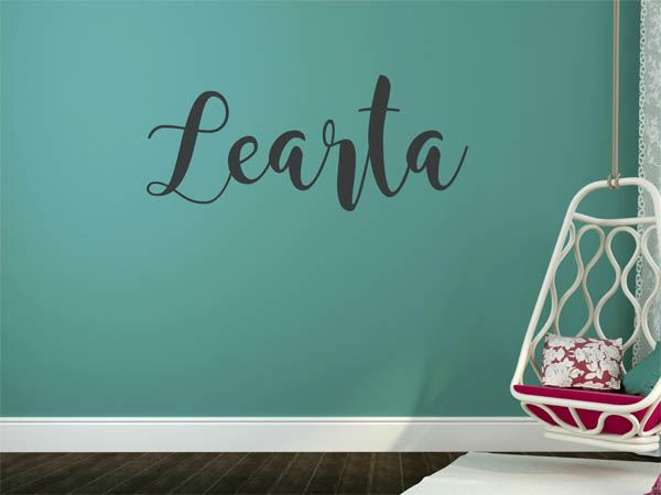 Wandtattoo Learta in Handschrift