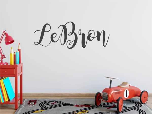Wandtattoo LeBron in Handschrift