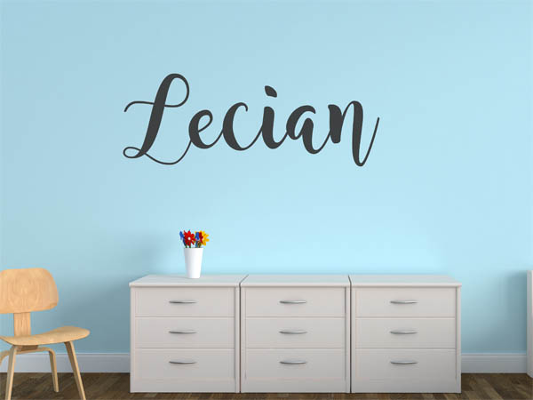 Wandtattoo Lecian in Handschrift