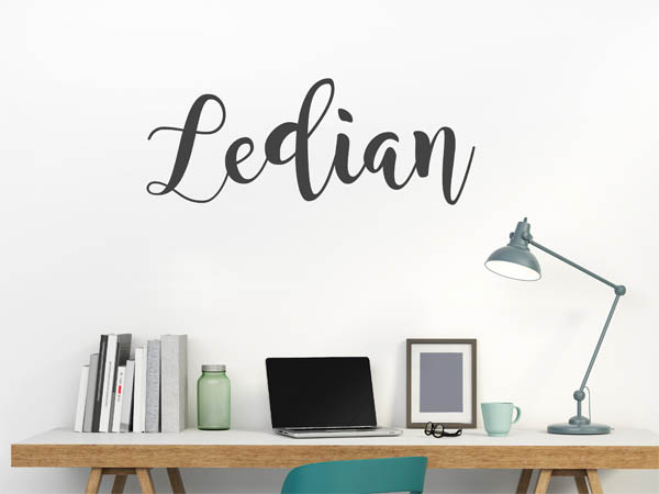 Wandtattoo Ledian in Handschrift