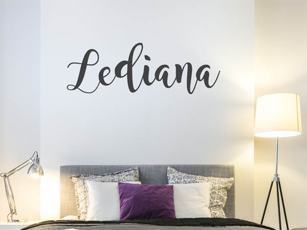 Wandtattoo Lediana in Handschrift