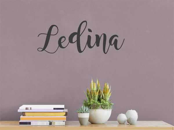 Wandtattoo Ledina in Handschrift
