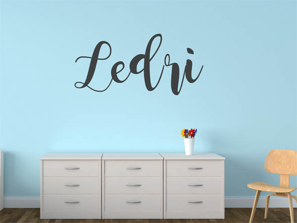 Wandtattoo Ledri in Handschrift