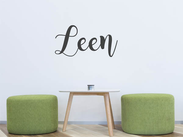 Wandtattoo Leen in Handschrift