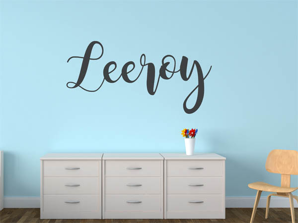 Wandtattoo Leeroy in Handschrift