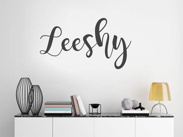 Wandtattoo Leeshy in Handschrift