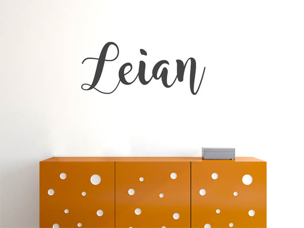 Wandtattoo Leian in Handschrift
