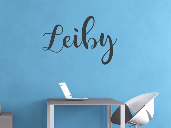 Wandtattoo Leiby in Handschrift
