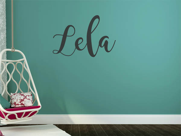 Wandtattoo Lela in Handschrift