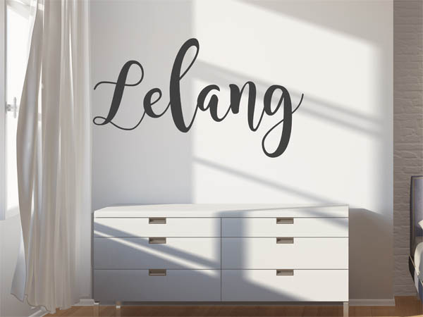 Wandtattoo Lelang in Handschrift