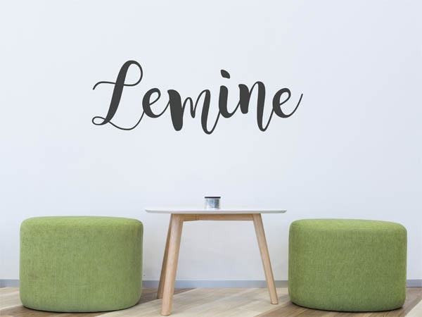 Wandtattoo Lemine in Handschrift