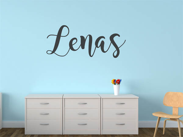 Wandtattoo Lenas in Handschrift