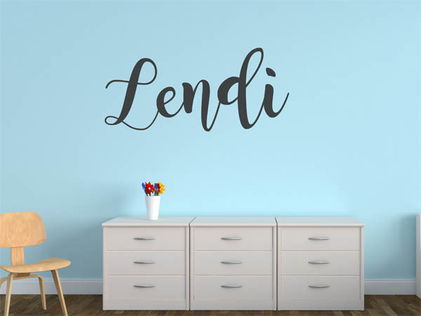 Wandtattoo Lendi in Handschrift