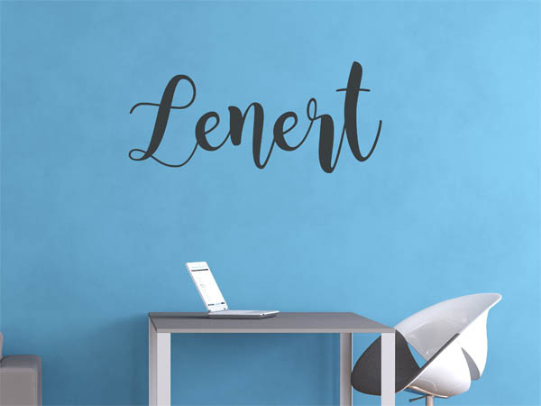 Wandtattoo Lenert in Handschrift