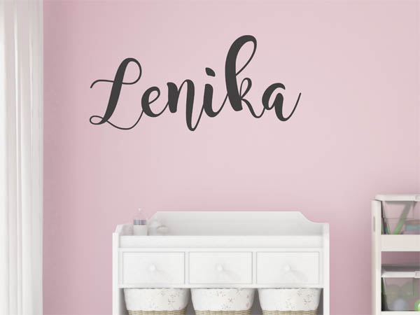 Wandtattoo Lenika in Handschrift