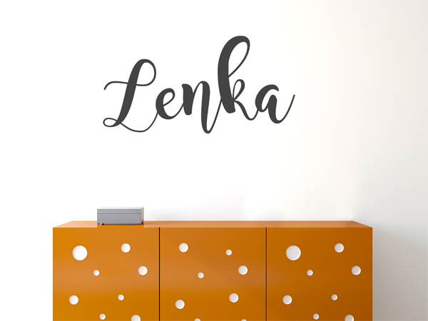 Wandtattoo Lenka in Handschrift
