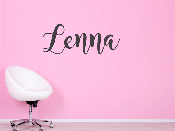 Wandtattoo Lenna in Handschrift