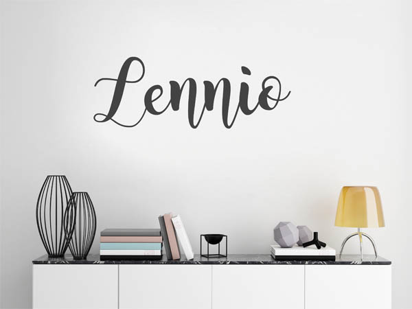 Wandtattoo Lennio in Handschrift