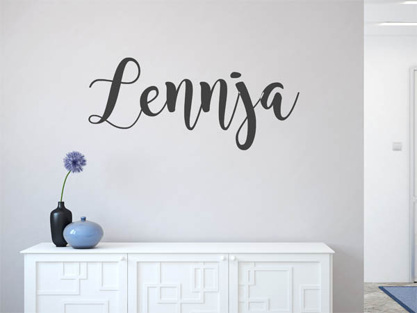 Wandtattoo Lennja in Handschrift