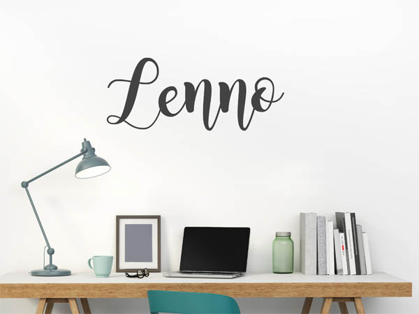 Wandtattoo Lenno in Handschrift