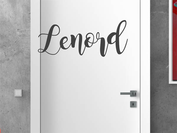 Wandtattoo Lenord in Handschrift