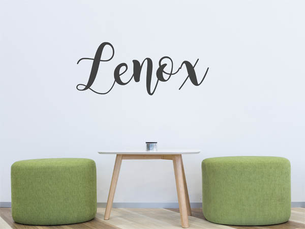 Wandtattoo Lenox in Handschrift