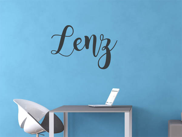 Wandtattoo Lenz in Handschrift
