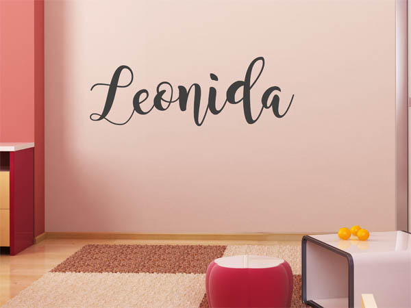 Wandtattoo Leonida in Handschrift