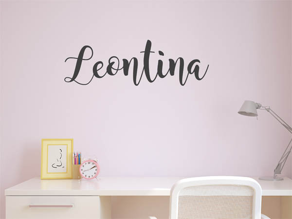 Wandtattoo Leontina in Handschrift