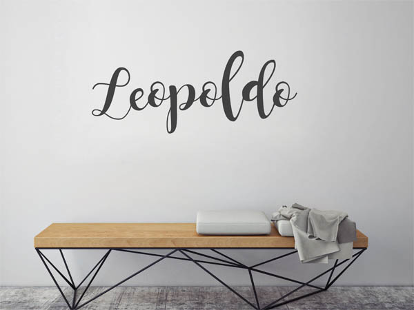 Wandtattoo Leopoldo in Handschrift
