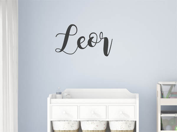 Wandtattoo Leor in Handschrift
