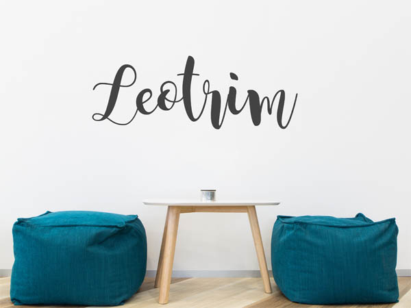 Wandtattoo Leotrim in Handschrift