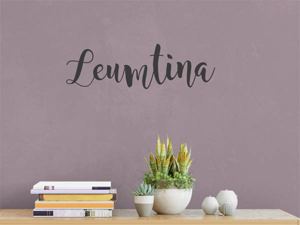 Wandtattoo Leumtina in Handschrift