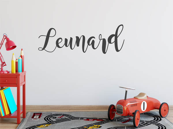 Wandtattoo Leunard in Handschrift